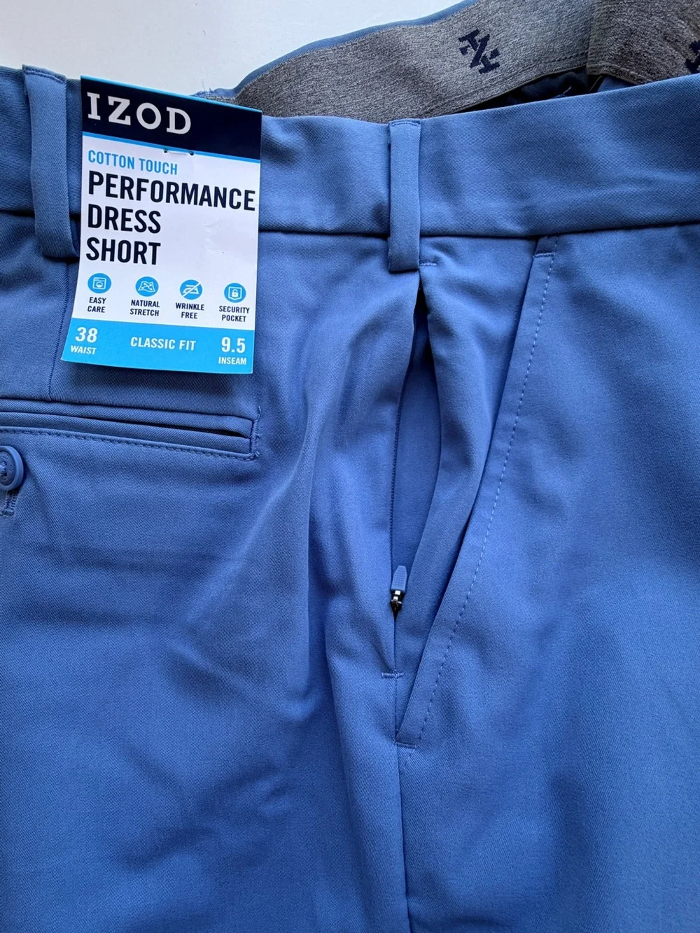 IZOD Shorts Cotton Touch Performance Easy Care Classic Fit Mens Size 38